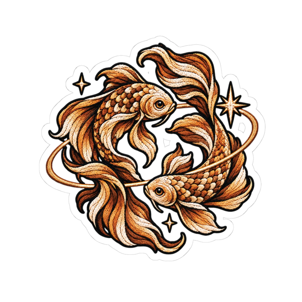 Pisces Constellation Kiss-Cut Sticker | Zodiac Decal