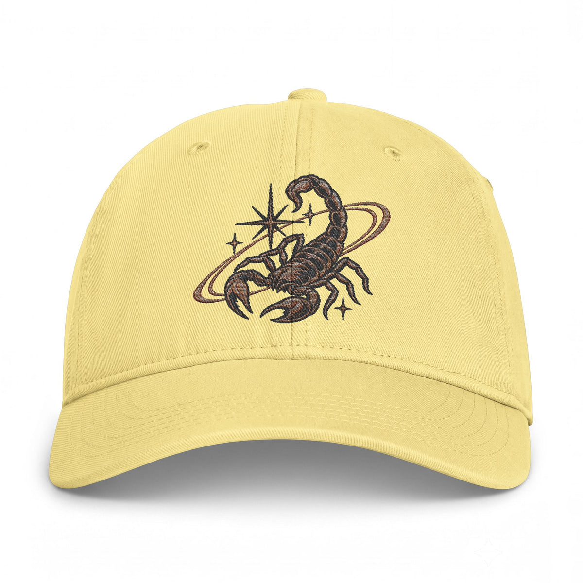 Scorpio Embroidered Coastal Washed Baseball Hat