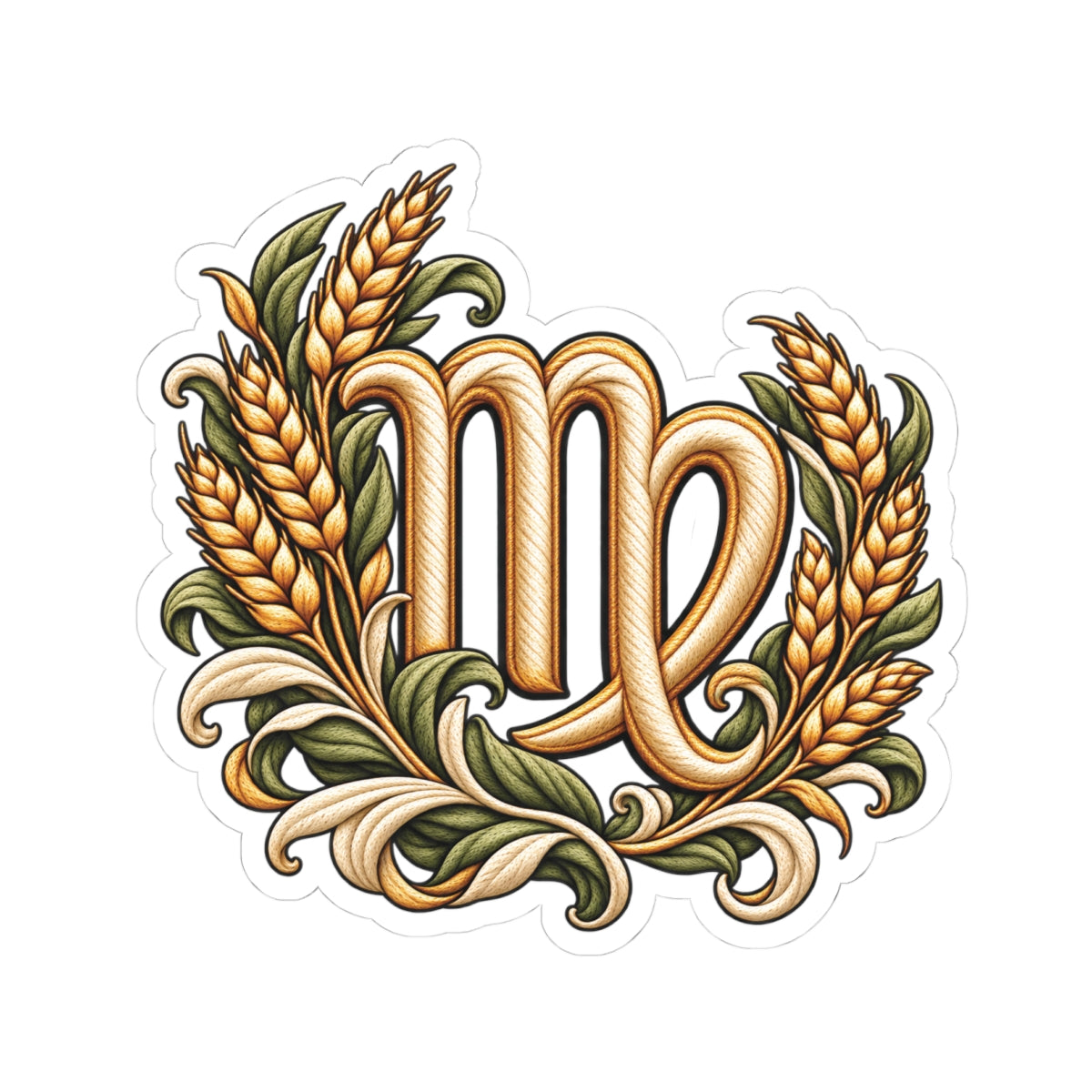 Virgo Astrology Kiss-Cut Sticker | Zodiac Symbol Decal