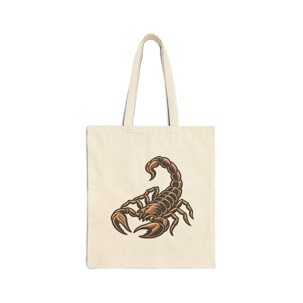 Scorpion Graphic Tote Bag — Zodiac Scorpio Canvas Tote