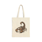 Scorpion Graphic Tote Bag — Zodiac Scorpio Canvas Tote