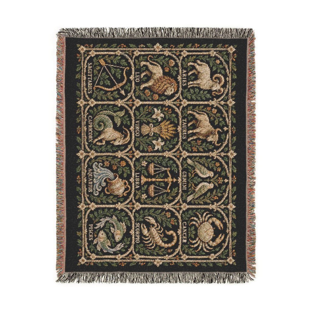 Zodiac Garden Woven Blanket