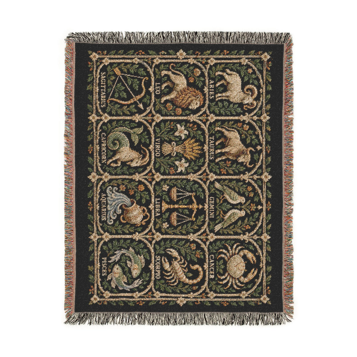 Zodiac Garden Woven Blanket