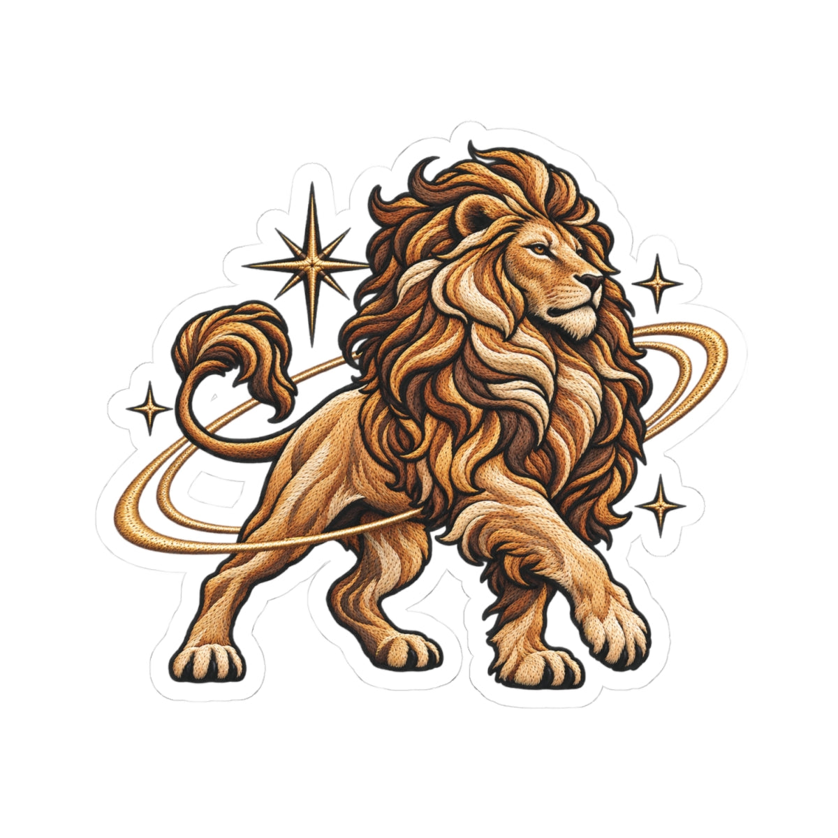 Leo Astrology Kiss-Cut Sticker | Lion Zodiac Decal