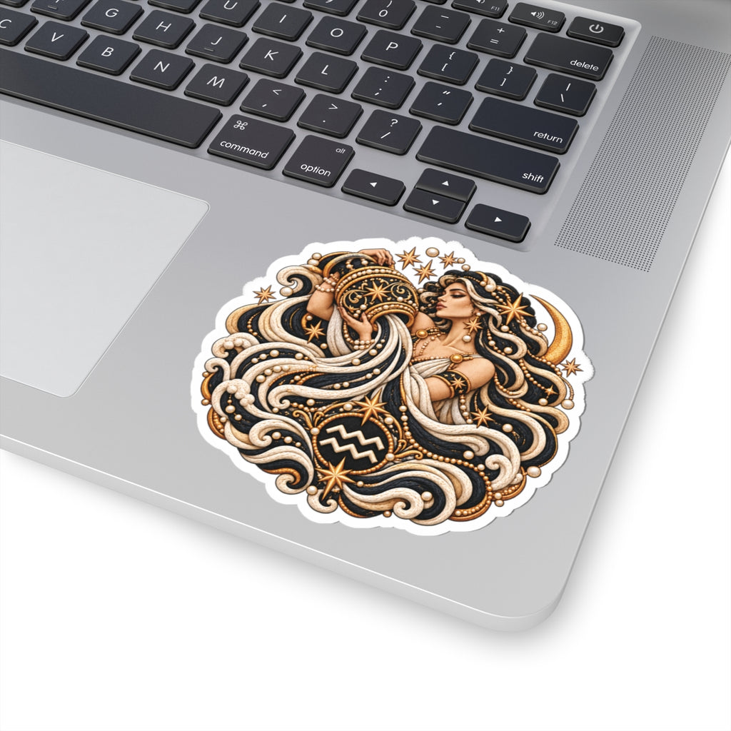Aquarius Constellation Kiss-Cut Sticker | Zodiac Decal