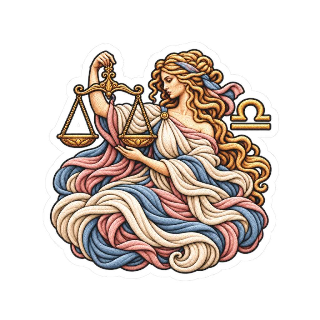 Libra (Woman) Astrology Kiss-Cut Sticker | Zodiac Decal