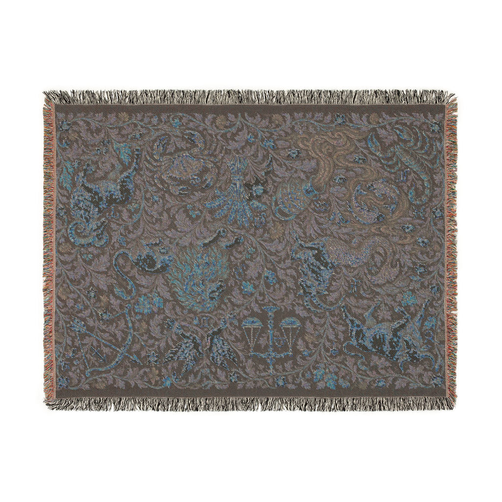 Signs Among the Vines, Woven Astrology Blanket