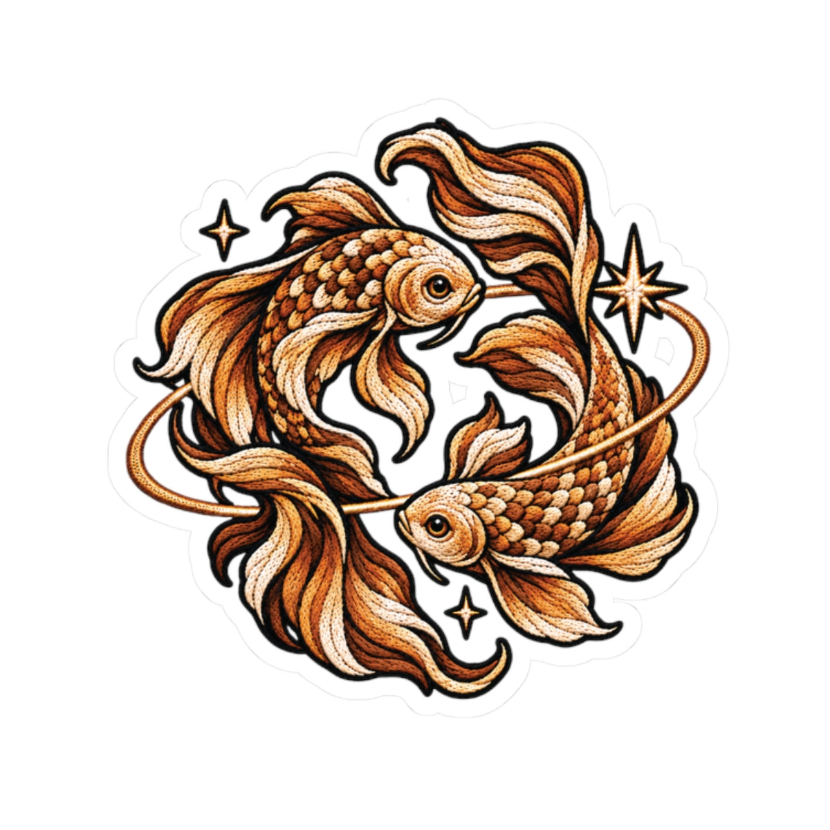 Pisces Constellation Kiss-Cut Sticker | Zodiac Decal