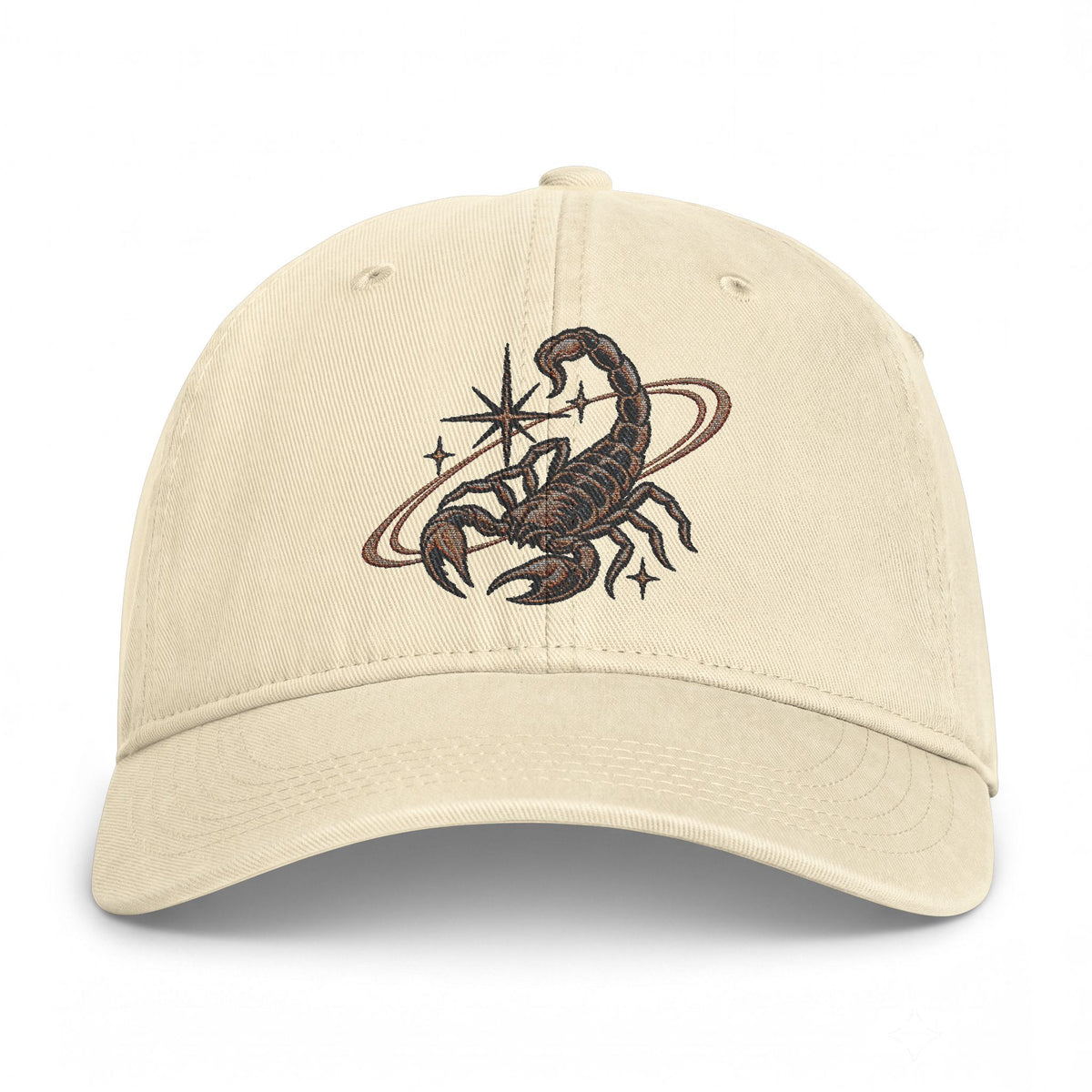 Scorpio Embroidered Coastal Washed Baseball Hat