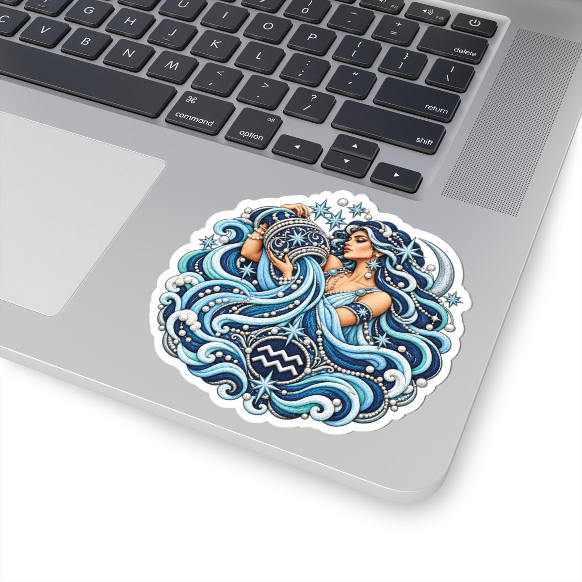 Aquarius (Blue) Constellation Kiss-Cut Sticker | Zodiac Decal