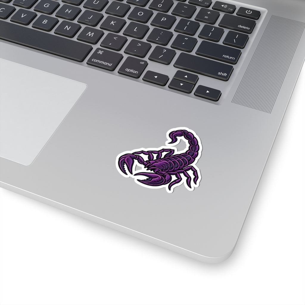 Scorpio (Purple) Astrology Kiss-Cut Sticker | Scorpion Zodiac Decal