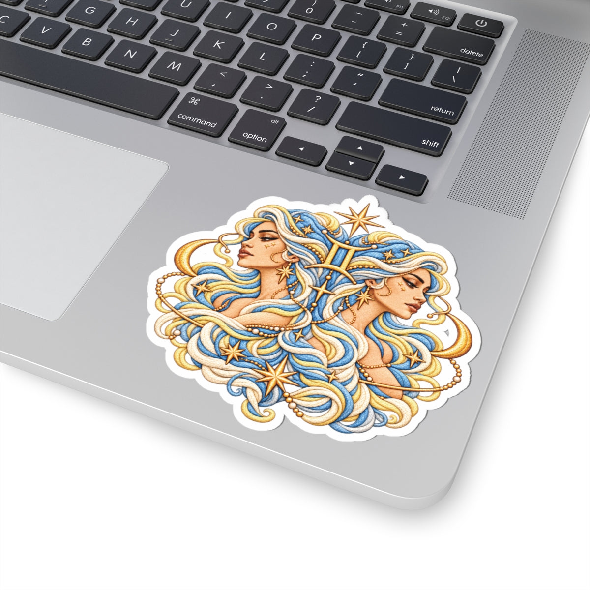 Gemini (Blue) Astrology Kiss-Cut Sticker | Zodiac Decal