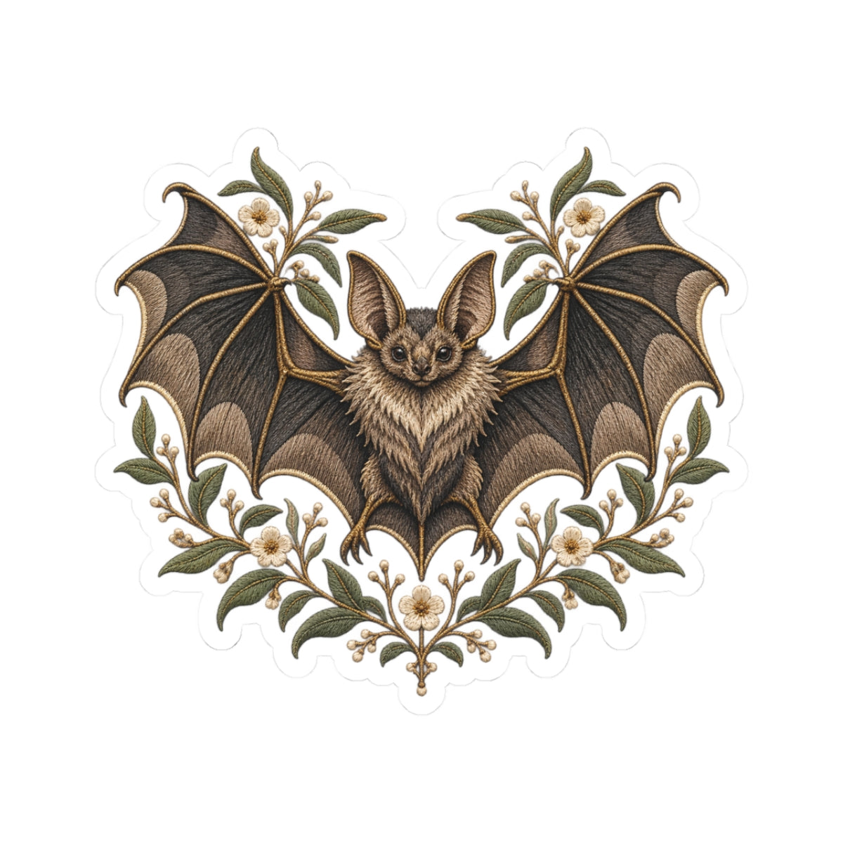 Bat Familiar Kiss-Cut Sticker