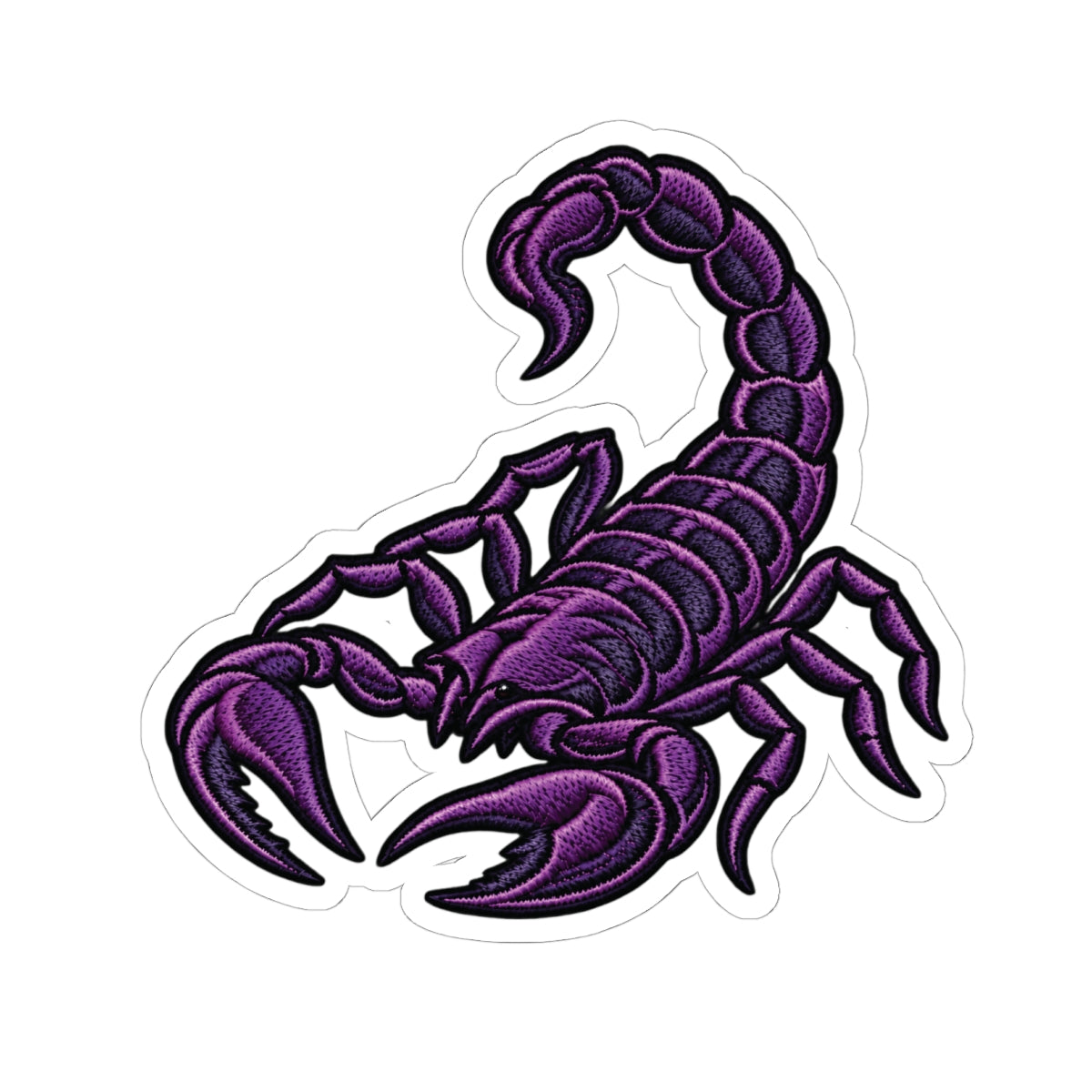 Scorpio (Purple) Astrology Kiss-Cut Sticker | Scorpion Zodiac Decal