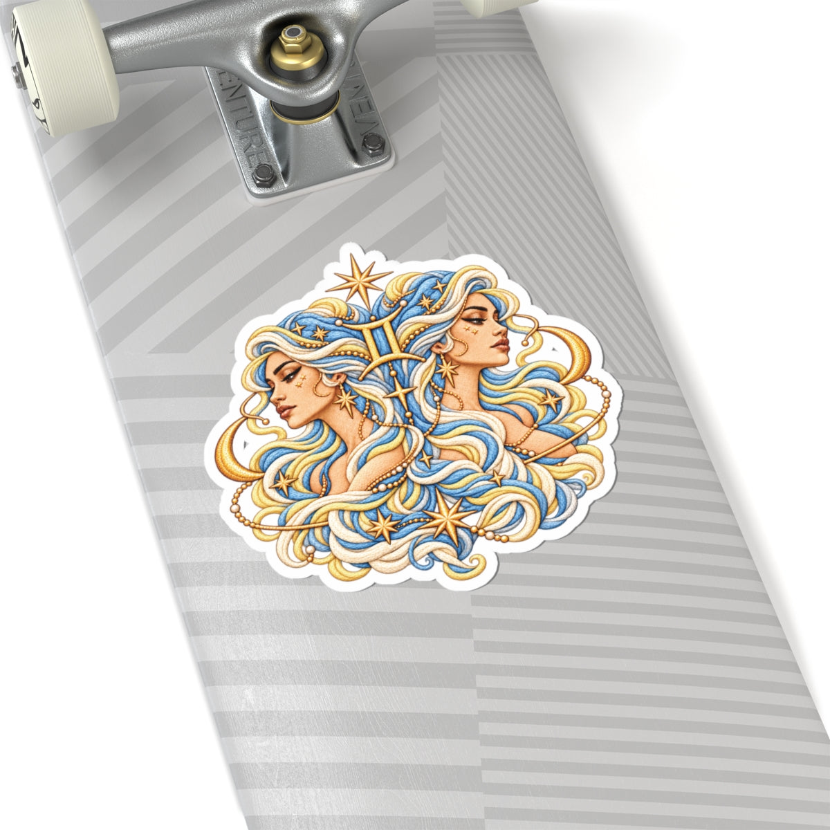 Gemini (Blue) Astrology Kiss-Cut Sticker | Zodiac Decal